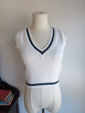 Sunday Best Off White Wool Blend Vest